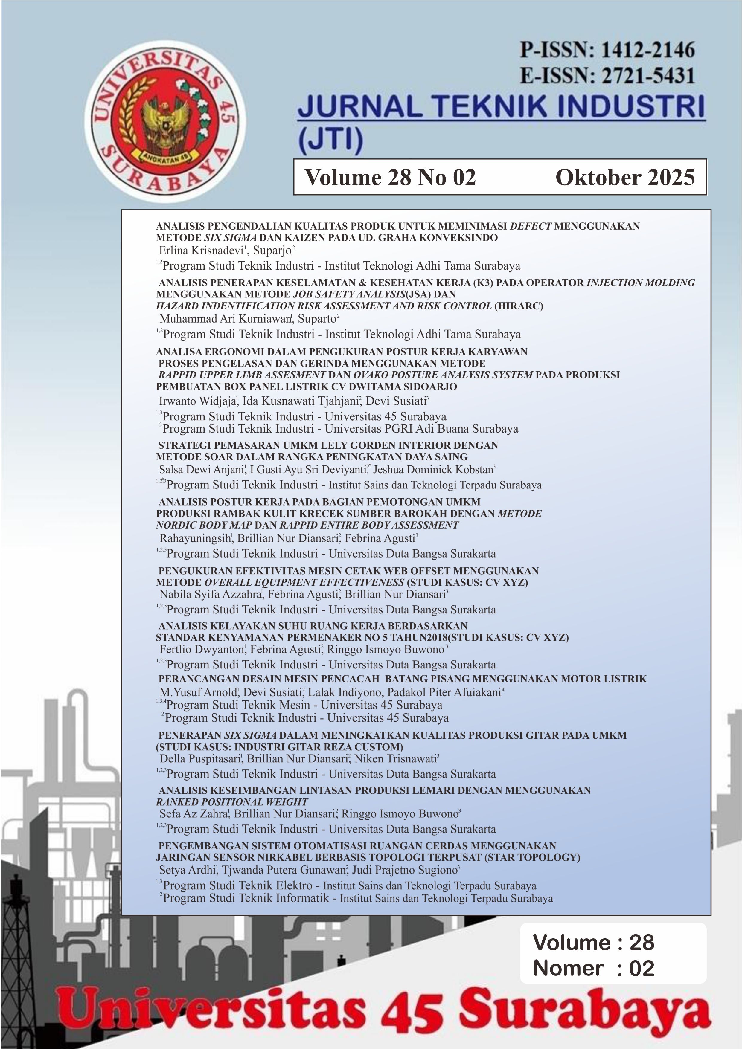 					Lihat Vol 28 No 02 (2025): Jurnal Teknik Industri
				